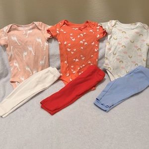GUC infant girls Carter’s outfit bundle